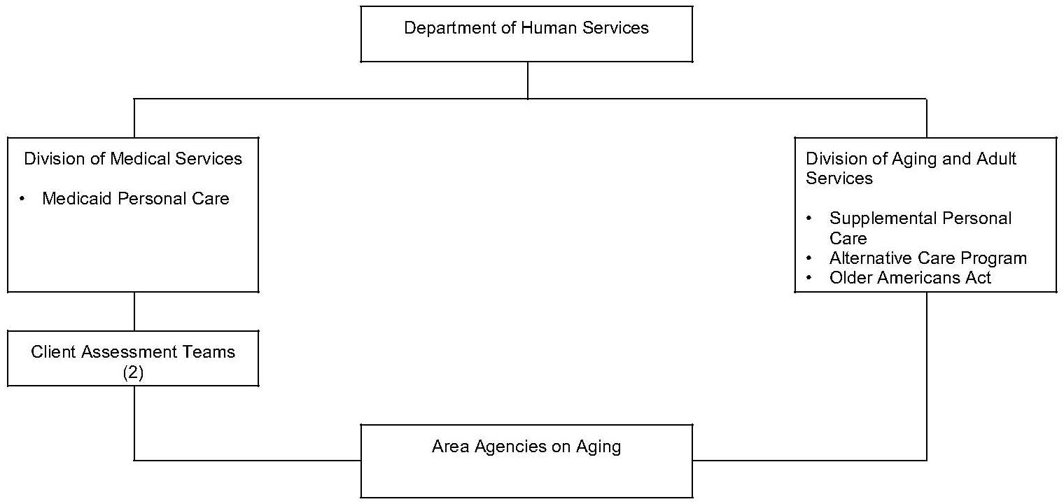 Organizational Chart: Arkansas Organization of Community Care Programs