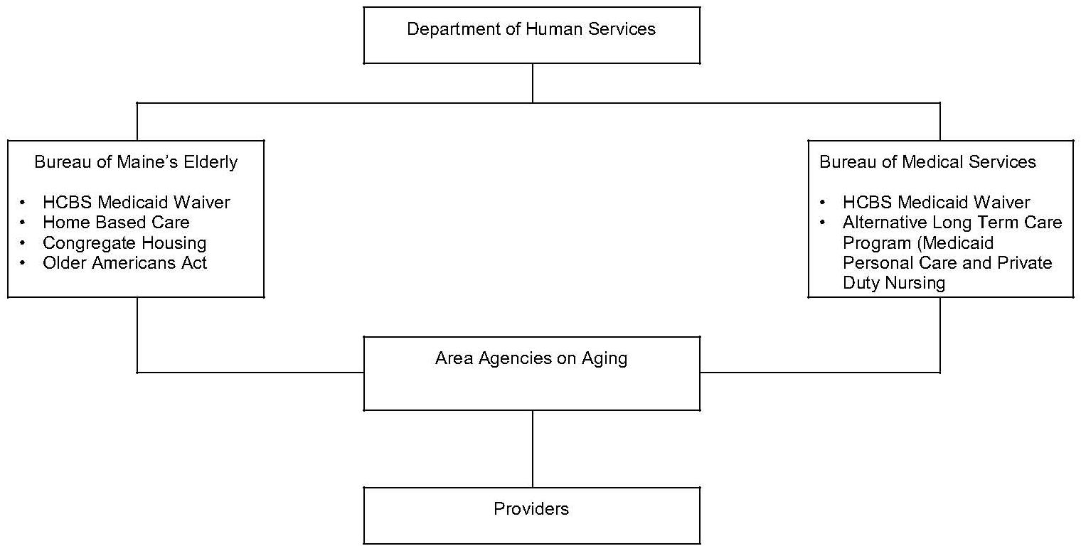 Organizational Chart: Maine Organization of Community Care Programs