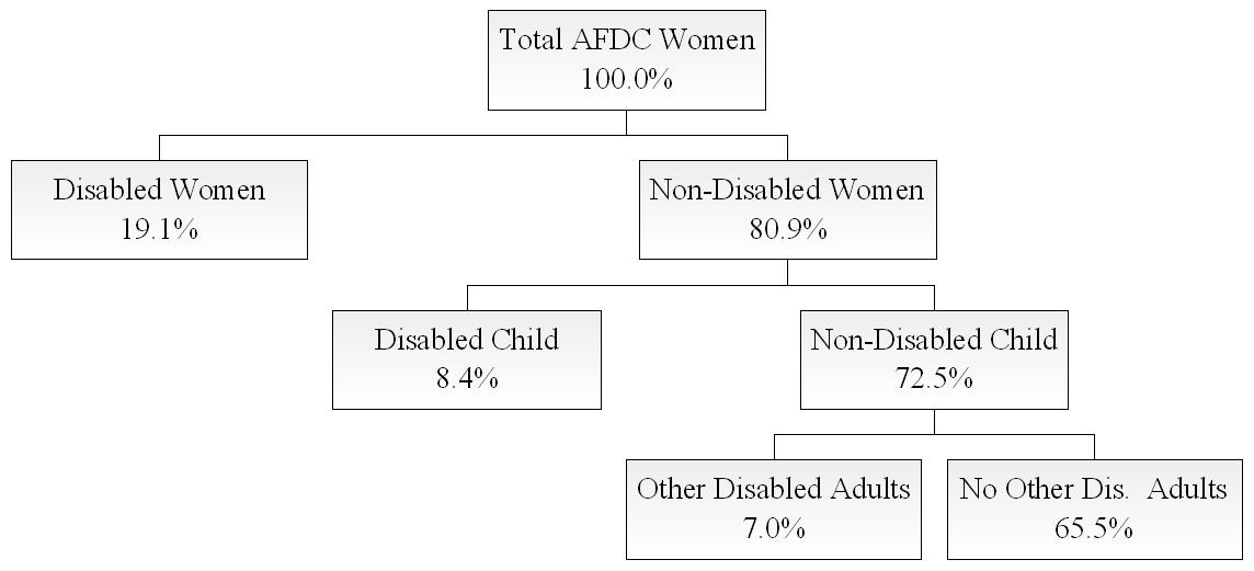 Organizational Chart: AFDC Disability Chart