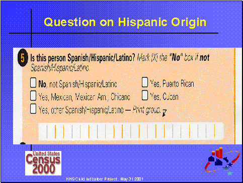 Question on Hispanic Origin