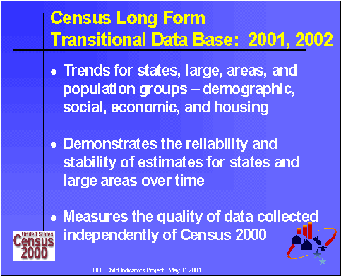 Census Long Form Transitional Database: 2001, 2002