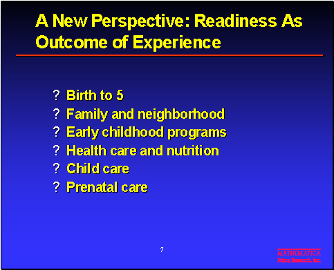 A New Perspective: Readiness As Outcome of Experience