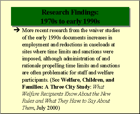 Research Findings: 1970s to early 1990s