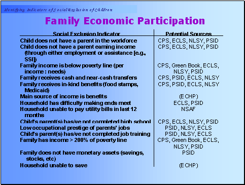 Family Economic Participation