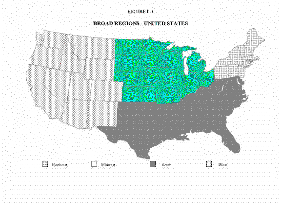 Broad Regions - United States.