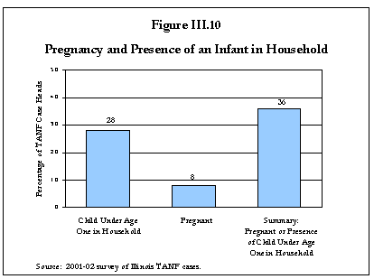 Figure III.10 Pregnancy and Presence of an Infant in Household