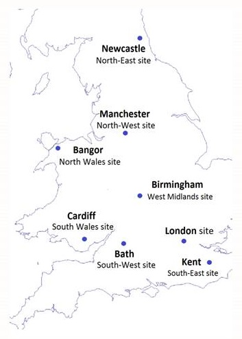 United Kingdom map.
