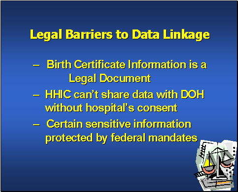 Legal Barriers to Data Linkage