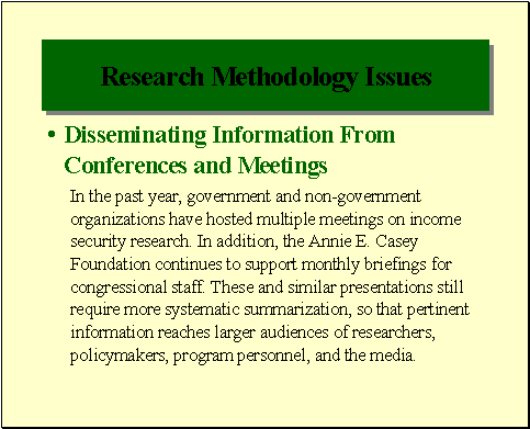 Research Methodology Issues