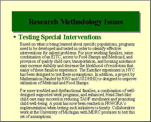 Research Methodology Issues