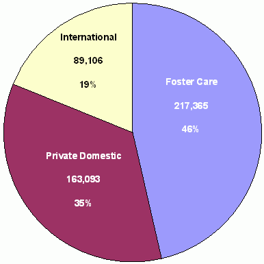 Figure 1. Percent Distribution of Adoption Type, for Adopted Children with Special Health Care Needs