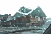 House hit by a tornado