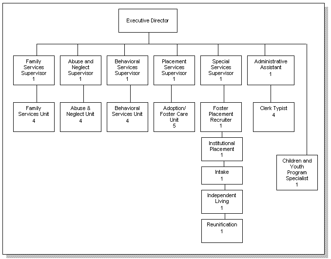 Exhibit 3.1 Butler County, Child Protective Services Division, Organizational Structure.