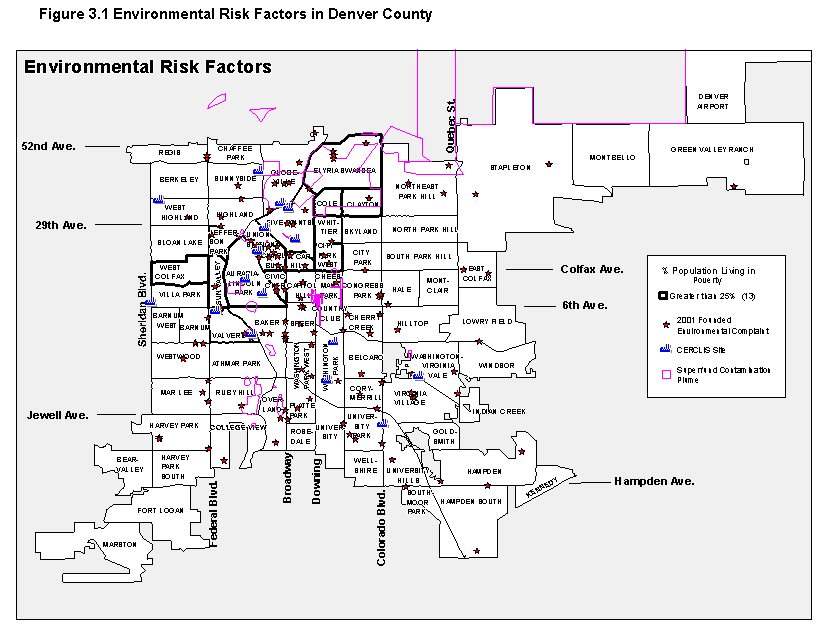 Figure 3.1: Environmental Risk Factors in Denver County