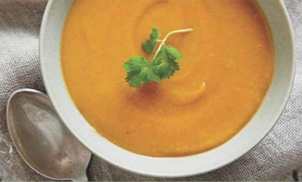 Photo of a bowl of soup.