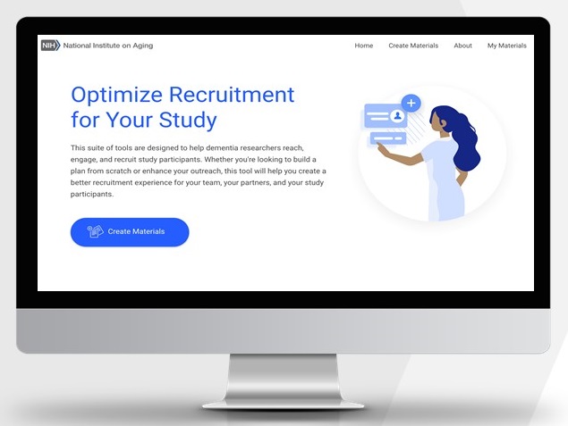 Screen shot of NIA webpage to Optimize Recruitment for Your Study.